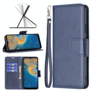 For ZTE Blade A51 Retro Lambskin Texture Leather Phone Case(Blue) (OEM)