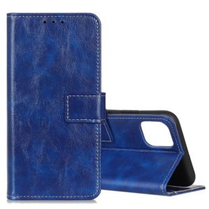 For Galaxy Note10 Lite / A81 Retro Crazy Horse Texture Horizontal Flip Leather Case with Holder & Card Slots & Photo Frame & Wallet(Blue) (OEM)