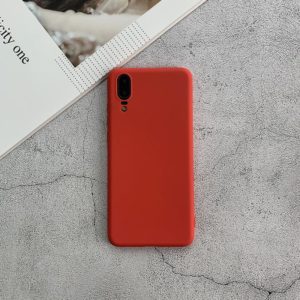 For Huawei P20 Shockproof Frosted TPU Protective Case(Red) (OEM)