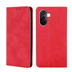 For Huawei Enjoy 50/nova Y70 Plus/Y70 4G Skin Feel Magnetic Horizontal Flip Leather Phone Case(Red) (OEM)