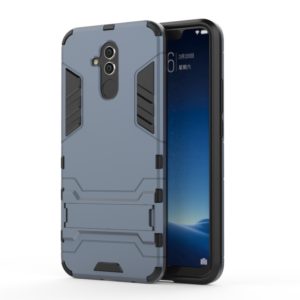 Shockproof PC + TPU Case for Huawei Mate 20 Lite, with Holder(Navy Blue) (OEM)