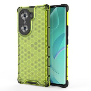 For Honor 60 Honeycomb PC + TPU Phone Case(Green) (OEM)