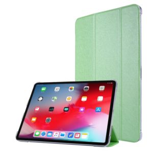 Silk Texture Horizontal Flip Magnetic PU Leather Case with Three-folding Holder & Sleep / Wake-up Function For iPad Air 2022 / 2020 10.9(Green) (OEM)