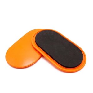 1 Pair Oval Sliding Mat for Fitness / Yoga, Size: 23 x 15cm(Orange) (OEM)