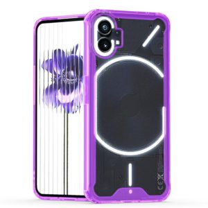 For Nothing Phone 1 Acrylic + TPU Clear Protective Phone Case(Purple) (OEM)