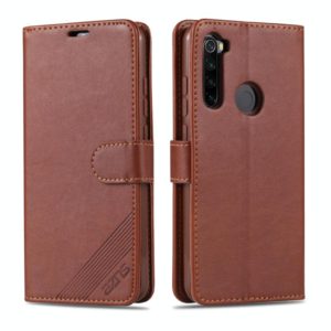 For Xiaomi Redmi Note 8T AZNS Sheepskin Texture Horizontal Flip Leather Case with Holder & Card Slots & Wallet(Brown) (AZNS) (OEM)