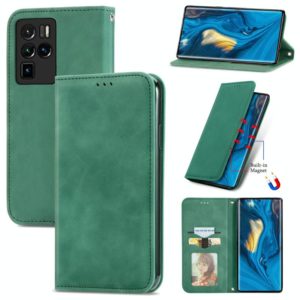 For ZTE Nubia Z30 Pro Retro Skin Feel Business Magnetic Horizontal Flip Leather Case with Holder & Card Slots & Wallet & Photo Frame(Green) (OEM)