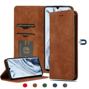 For Xiaomi Mi CC9 Pro / Note 10 / Note 10 Pro Retro Skin Feel Business Magnetic Horizontal Flip Leather Case(Brown) (OEM)