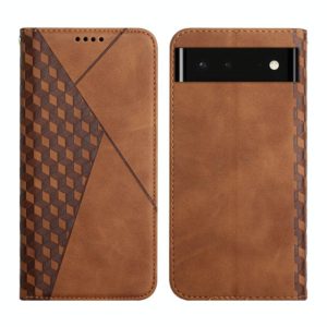 For Google Pixel 6 Skin Feel Magnetic Leather Phone Case(Brown) (OEM)