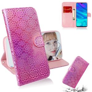 For Huawei Enjoy 9s / Honor 10i/20i Solid Color Colorful Magnetic Buckle Horizontal Flip PU Leather Case with Holder & Card Slots & Wallet & Lanyard(Pink) (OEM)