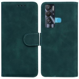 For Tecno Pova Neo LE6 Skin Feel Pure Color Flip Leather Phone Case(Green) (OEM)