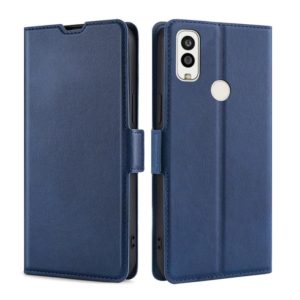For Kyocera Android One S9 / Digno Sanga Edition Ultra-thin Voltage Side Buckle PU + TPU Leather Phone Case(Blue) (OEM)