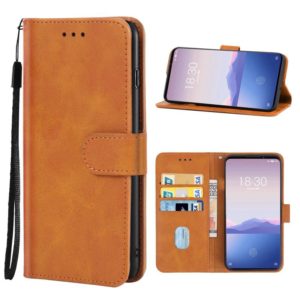 Leather Phone Case For Meizu 16Xs(Brown) (OEM)