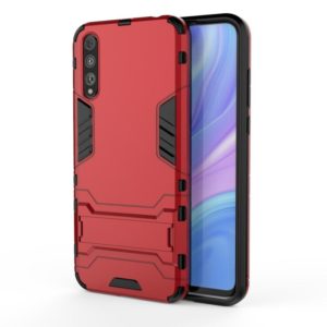 For Huawei Enjoy 10S Shockproof PC + TPU Protective Case with Invisible Holder(Red) (OEM)