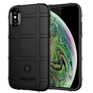 For iPhone XS Max Full Coverage Shockproof TPU Case(Black) (OEM)