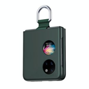 For Huawei P50 Pocket Ribbon Lanyard Skin Feel Phone Case(Green) (OEM)
