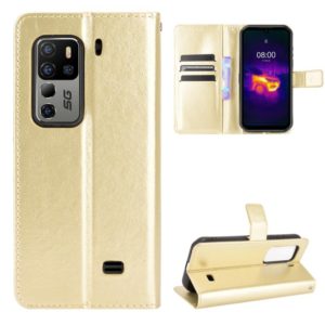 For Ulefone Armor 11 5G/11T 5G Crazy Horse Texture Horizontal Flip Leather Case with Holder & Card Slots & Lanyard(Gold) (OEM)