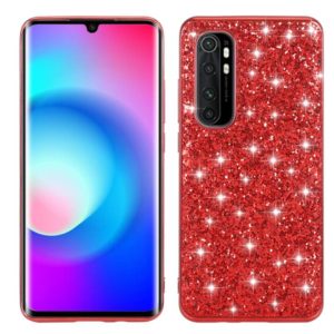 For Xiaomi Note 10 Lite Glitter Powder Shockproof TPU Protective Case(Red) (OEM)