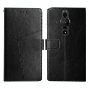 For Sony Xperia Pro-I Y Stitching Horizontal Flip Leather Phone Case(Black) (OEM)