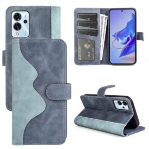 For ZTE Blade V40 Pro Stitching Horizontal Flip Leather Phone Case(Blue) (OEM)