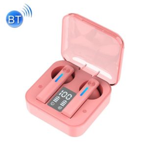 T13 TWS Digital Display Wireless In-Ear Sports Bluetooth Earphones Support Touch Control(Pink) (OEM)