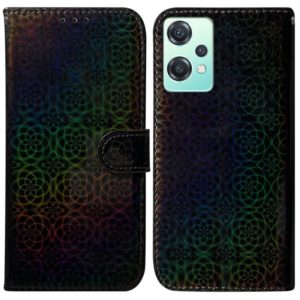 For OnePlus Nord CE 2 Lite 5G Colorful Magnetic Buckle Leather Phone Case(Black) (OEM)