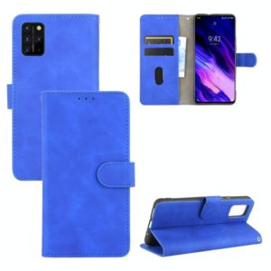 For UMIDIGI S5 Pro Solid Color Skin Feel Magnetic Buckle Horizontal Flip Calf Texture PU Leather Case with Holder & Card Slots & Wallet(Blue) (OEM)