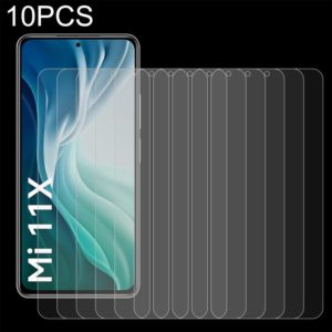 For Xiaomi Mi 11X / Mi 11i 10 PCS 0.26mm 9H 2.5D Tempered Glass Film (OEM)
