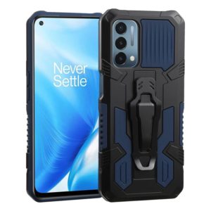 For OnePlus Nord N200 5G Machine Armor Warrior Shockproof PC + TPU Protective Case(Blue) (OEM)