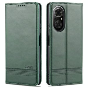 For Honor 50 SE AZNS Magnetic Calf Texture Horizontal Flip Leather Case with Card Slots & Holder & Wallet(Dark Green) (AZNS) (OEM)