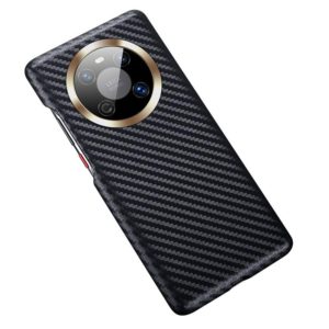 For Huawei Mate 40 Carbon Fiber Leather Texture Kevlar Anti-fall Phone Protective Case(Black) (OEM)