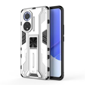 For Huawei nova 9 Supersonic PC + TPU Shock-proof Protective Case with Holder(Silver) (OEM)
