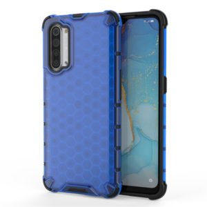 For OPPO Reno3 5G Shockproof Honeycomb PC + TPU Case(Blue) (OEM)