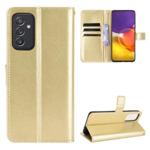 For Samsung Galaxy A82 5G / Quantum 2 5G Crazy Horse Texture Horizontal Flip Leather Case with Holder & Card Slots & Lanyard(Gold) (OEM)
