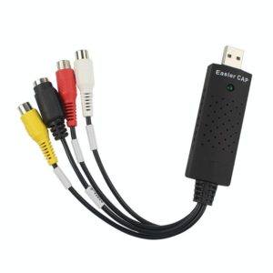 Portable USB 2.0 Video + Audio RCA Female to Female Connector for TV / DVD / VHS Support Vista 64 / win 7 / win 8 / win 10 / Mac OS (OEM)