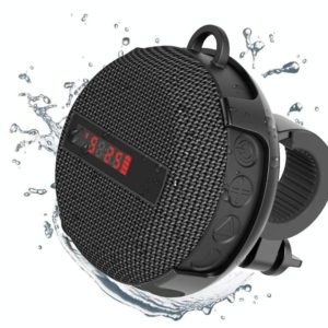 BT368 LED Digital Display Outdoor Portable IPX65 Waterproof Bluetooth Speaker(Black) (OEM)