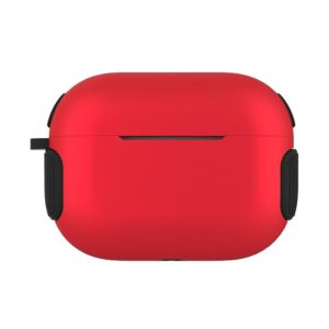 2 in 1 Matte Texture Contrast Color PC + TPU Earphone Case For AirPods Pro(Red) (OEM)