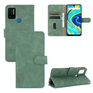 For UMIDIGI A7 Pro Solid Color Skin Feel Magnetic Buckle Horizontal Flip Calf Texture PU Leather Case with Holder & Card Slots & Wallet(Green) (OEM)