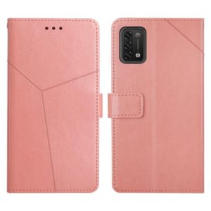 For UMIDIGI Power 5 Y Stitching Horizontal Flip Leather Phone Case(Rose Gold) (OEM)