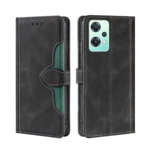 For OnePlus Nord CE 2 Lite 5G Skin Feel Magnetic Buckle Leather Phone Case(Black) (OEM)