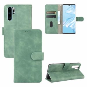 For Huawei P30 Pro Solid Color Skin Feel Magnetic Buckle Horizontal Flip Calf Texture PU Leather Case with Holder & Card Slots & Wallet(Green) (OEM)
