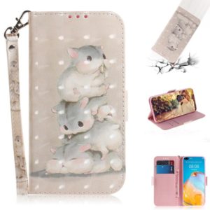 For Huawei P40 3D Painting Horizontal Flip Leather Case with Holder & Card Slot & Wallet & Lanyard(Squirrel) (OEM)