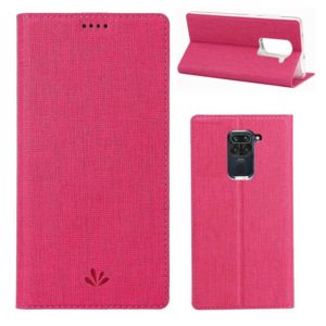 For Xiaomi Redmi 10X 4G / Redmi Note9 ViLi DMX-54 Shockproof TPU + PU Leather Magnetic Attraction Horizontal Flip Protective Case with Card Slots & Holder(Rose Red) (ViLi) (OEM)
