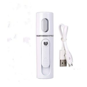 Facial Steamer Nano Steamer Handy Face Moisture Sprayer Rechargeable Mini USB Charging Automatic Alcohol Sprayer(white) (OEM)
