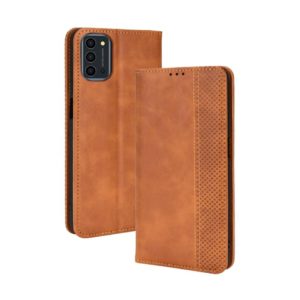 For Oukitel K9 Pro Magnetic Buckle Retro Texture Leather Phone Case(Brown) (OEM)
