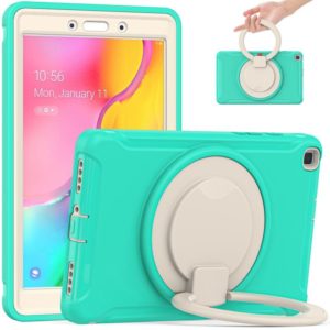 Shockproof TPU + PC Protective Case with 360 Degree Rotation Foldable Handle Grip Holder & Pen Slot For Samsung Galaxy Tab A 8.0 2019 T290(Mint Green) (OEM)