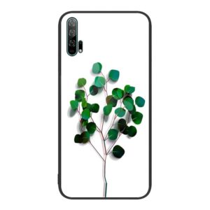 For Honor 20 Pro Colorful Painted Glass Phone Case(Sapling) (OEM)