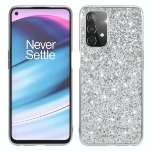 For OnePlus Nord N200 5G Glitter Powder Shockproof TPU Protective Case(Silver) (OEM)