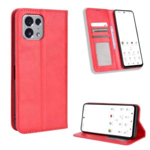 For TONE E22 Magnetic Buckle Retro Texture Leather Phone Case(Red) (OEM)