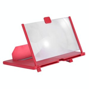 12 Inch Pull-Out Mobile Phone Screen Magnifier 3D Desktop Stand, Style:Blu-ray Model(Red) (OEM)
